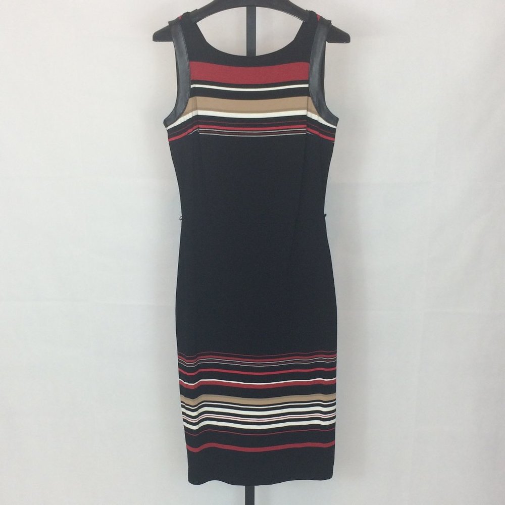 White House Black Market Dress, Black/Red Stripe